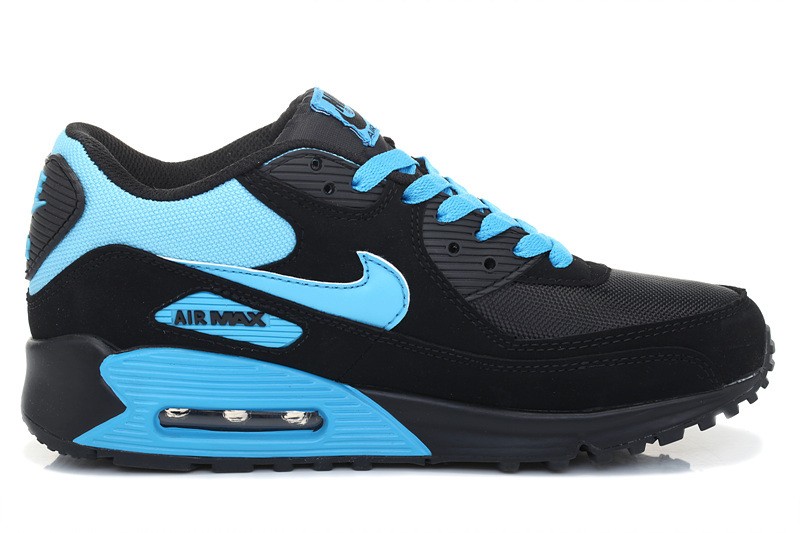 nike air max 90 homme chaussures bleu, Nike Air Max 90 Hyperfuse pour Homme Chaussures - Noir/Bleu